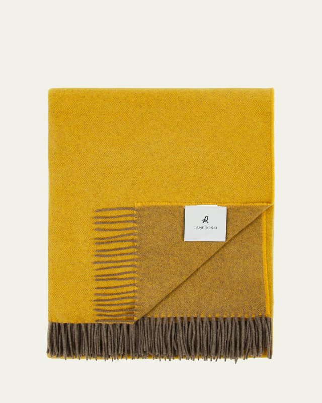Everest Color Reversible Cashmere Throw, 51" x 70"